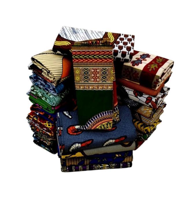 Pagne 6 yard tissus imprimé 100% coton