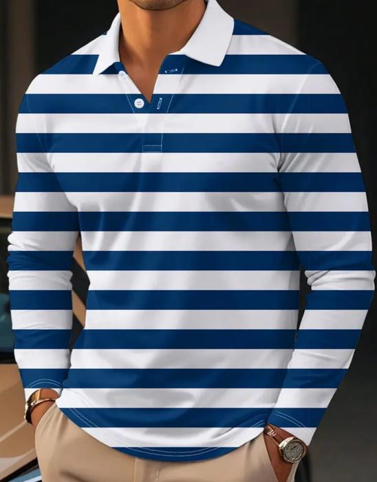 Chemise classique à rayures décontracté