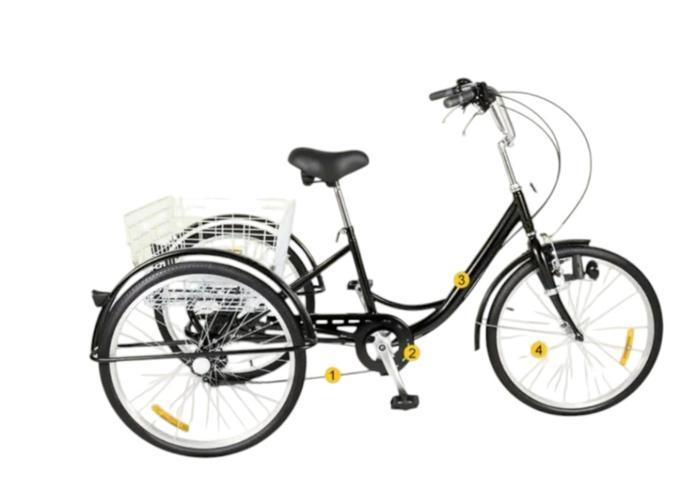 Vélo 3 roue cargo specified