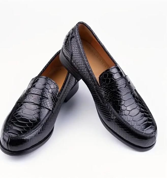 Mocassin noir chaussures pour hommes élégante décontracté
