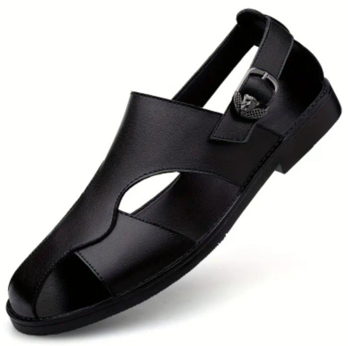 Sandale cuir confortable élégant tendance semelle antidérapante