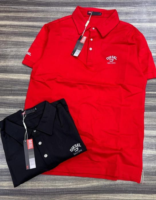 T-shirt polo diesel décontracté tendance doublure pour homme 100 %coton