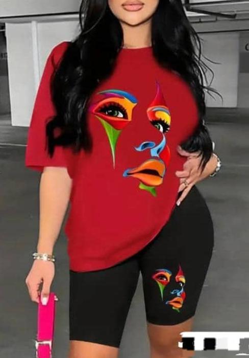T-shirt décontracté tendance pour femme 100% coton