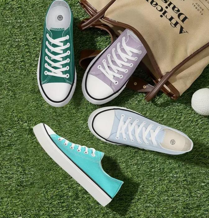 Chaussures basse classique en toile pour homme sneakers Minimaliste