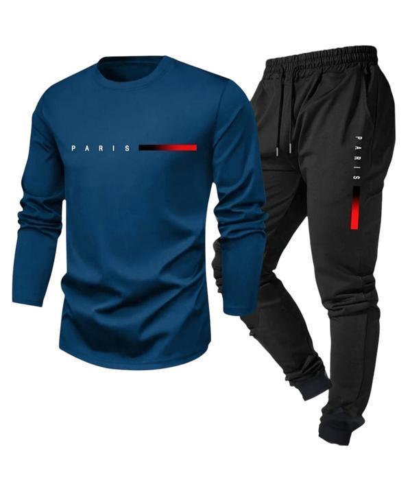 Ensemble survet tee-shirt pour homme 2 pièces printemps/automne