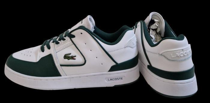 Baskets Lacoste pour hommes, Lacoste Sneaker, Baskets en cuir contrastées Lacoste