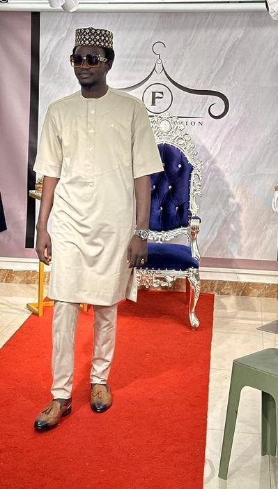 Mode africaine, tenue africaine, haut décontracté à manches courtes et pantalon long pour homme