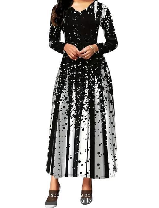 Robe élégante décontracté rayures pour femme