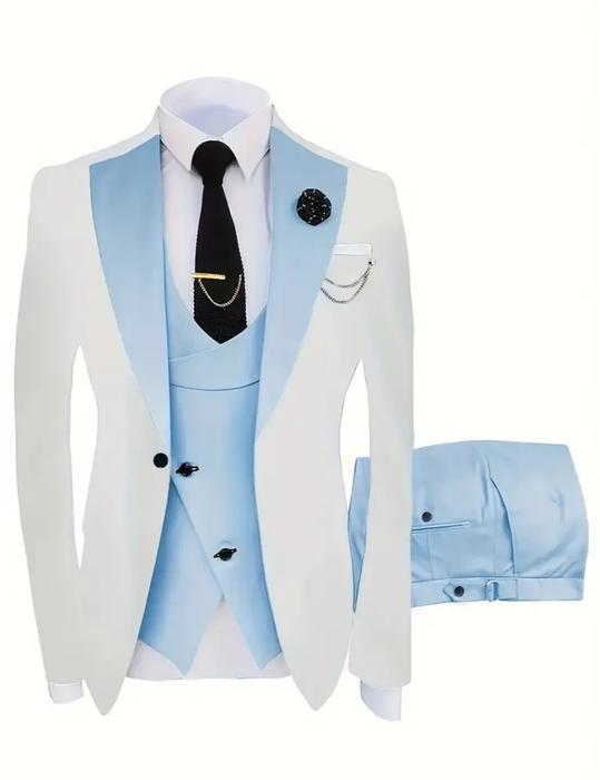 Costume elegant pour homme en trois pièces tendance